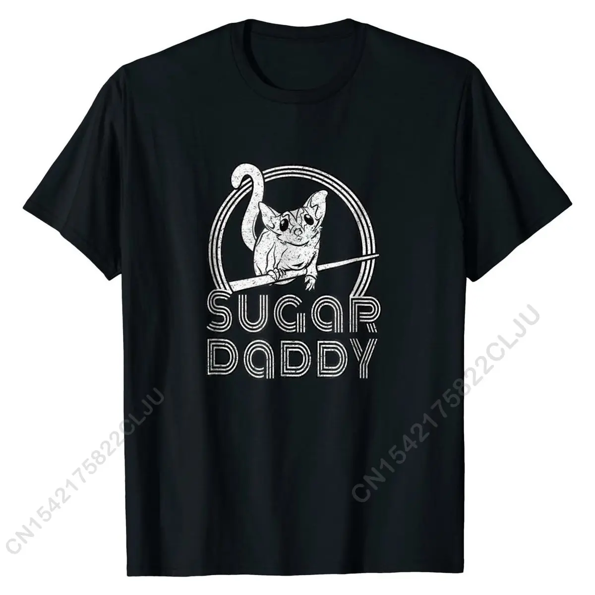 Sugar Daddy Забавна тениска Sugar Планер за татковци Sugar Планер, мъжки тениски с популярни принтом, памучни тениски, класически