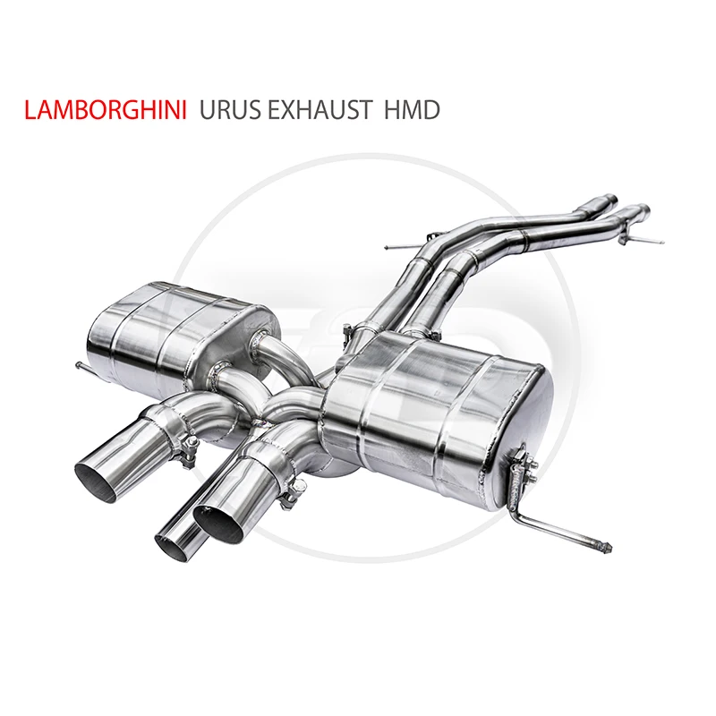 Системата на изпълнение HMD, титанов сплав, изпускателна тръба от неръждаема стомана, модифицирана директен делото за авточасти Lamborghini URUS, на вентила